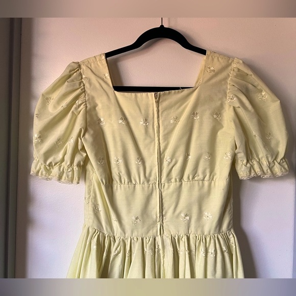 Circle Eight Square Dance Fashions Yellow Flowy Western Cowgirl Dress. Size M/L - Picture 8 of 12